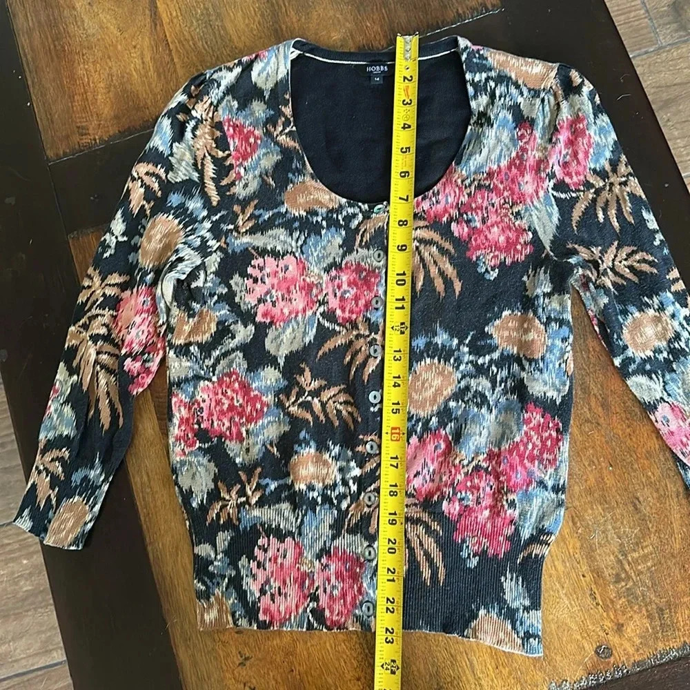 Hobbs UK floral cardigan. EUC - Picture 4 of 9